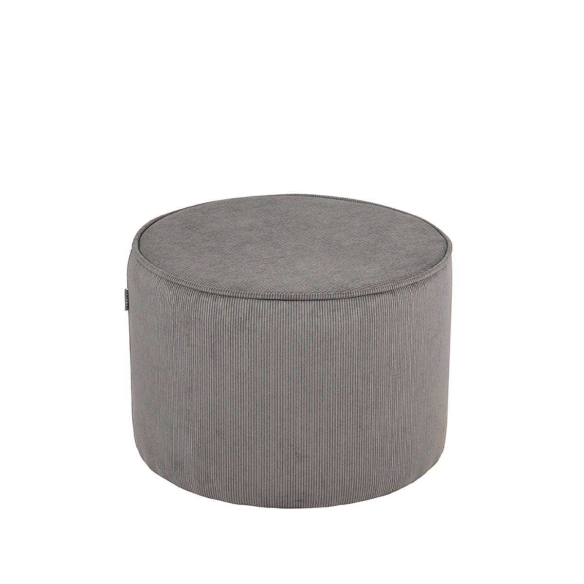POUF Tibo Grau 55/55/40 cm - Grau, Textil (55/40/55cm) - LABEL51