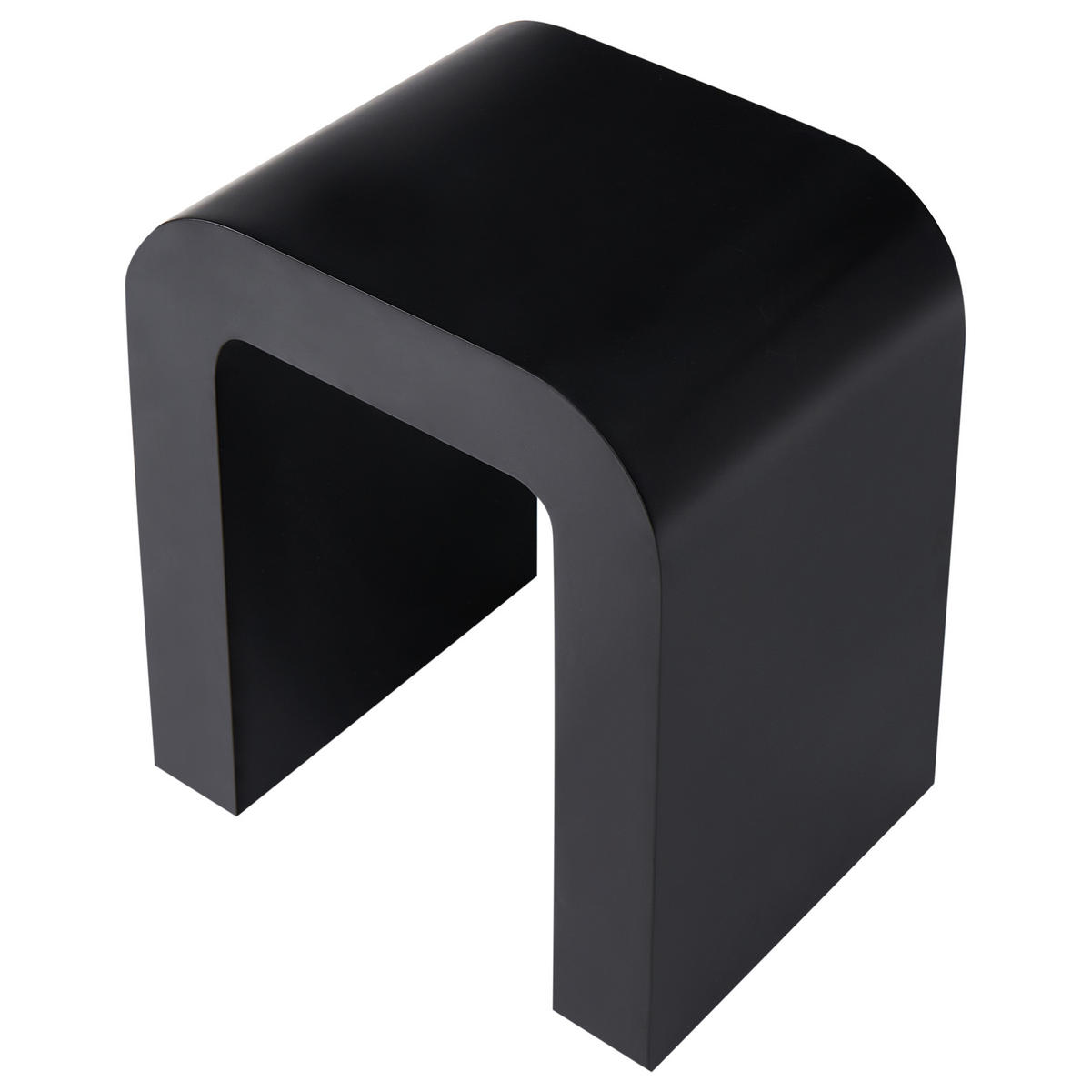 BEISTELLTISCH Schwarz Enid - Schwarz, Holzwerkstoff (30/40/46cm) - Beliani