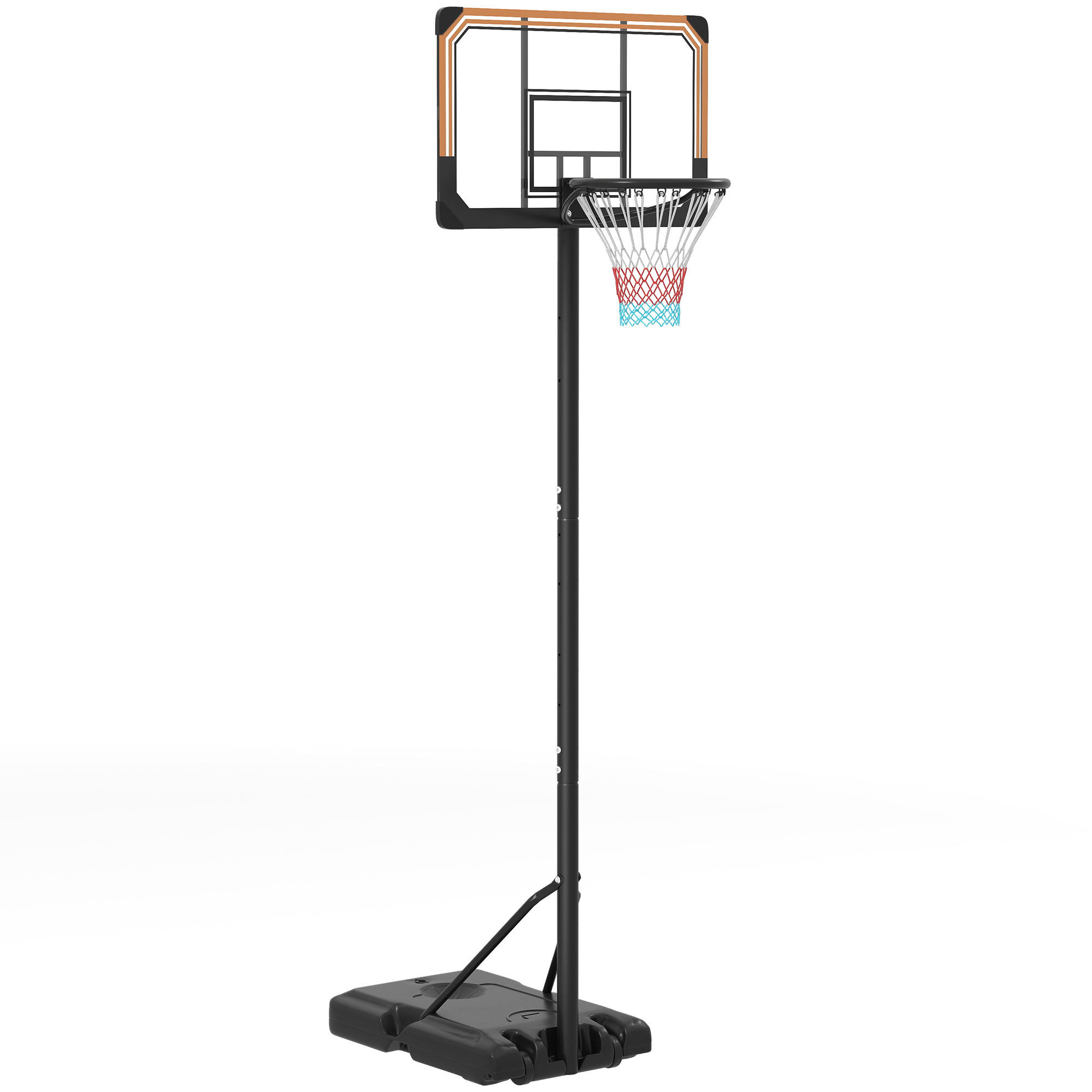 BASKETBALLSTÄNDER DE-10570 höhenverstellbar 182-213 cm Schwarz - Schwarz, Metall (74/71cm) - ComfortXL