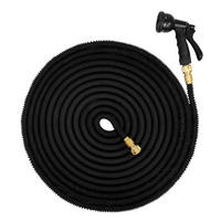 FLEX-GARTENSCHLAUCH 30m inkl. 7fach Multifunktions-Sprühkopf - Schwarz, Kunststoff (3000cm) - eyepower