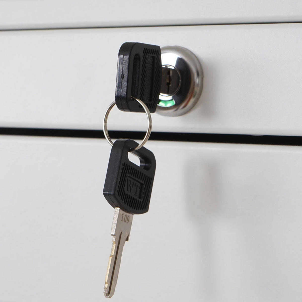 HÄNGEREGISTERSCHRANK HxBxT 132x76x46cm A4 abschließbar Weiß - Weiß, Metall (76/132/46cm) - PROREGAL