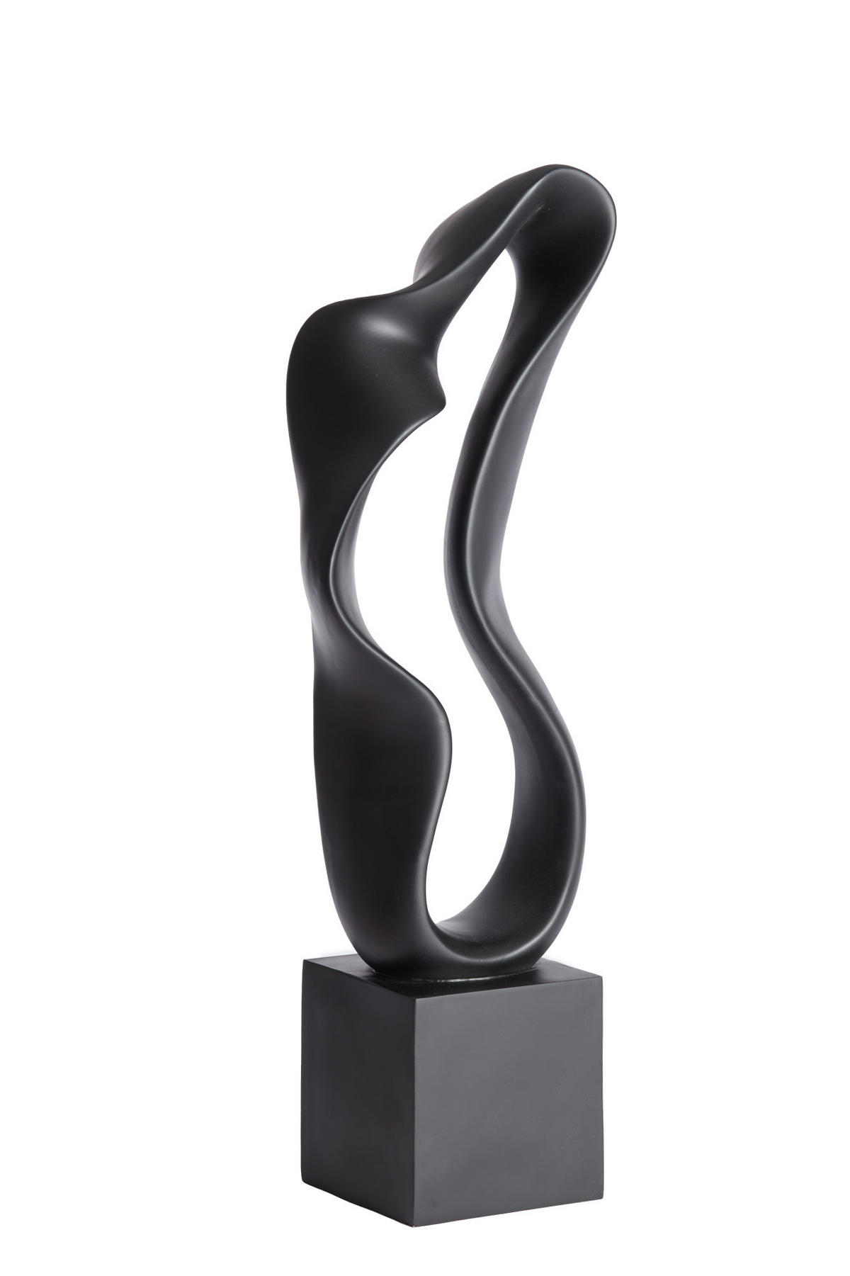 ORNAMENT Najac Schwarz 21,5/15/69,5 cm - Schwarz, Kunststoff (15/69.5/21.5cm) - Light & Living