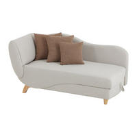 RECAMIERE mit Schlaffunktion - 1 -Sitzer - Polyester - beige - PENELOPE - Beige, Textil (160/81/80cm) - Vente-Unique