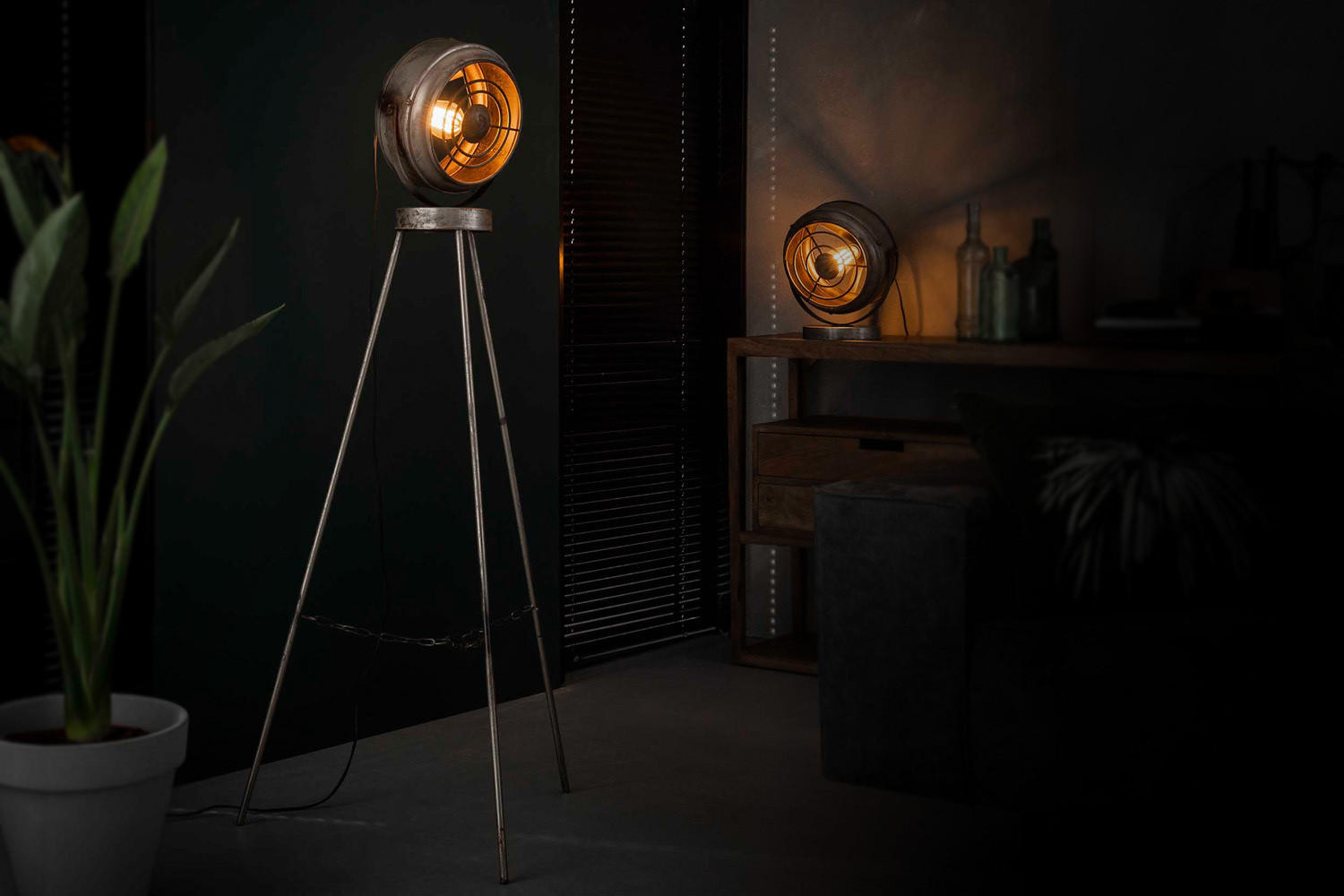 TISCHLAMPE KONYA Silber Metall - Silberfarben, Metall (20/29/33cm) - KAWOLA