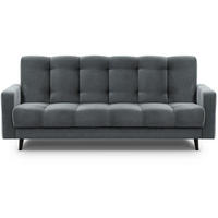 3-SITZER Schlafsofa Nancy Bis grau - Grau, Holz/Textil (220/89/93cm) - Beautysofa
