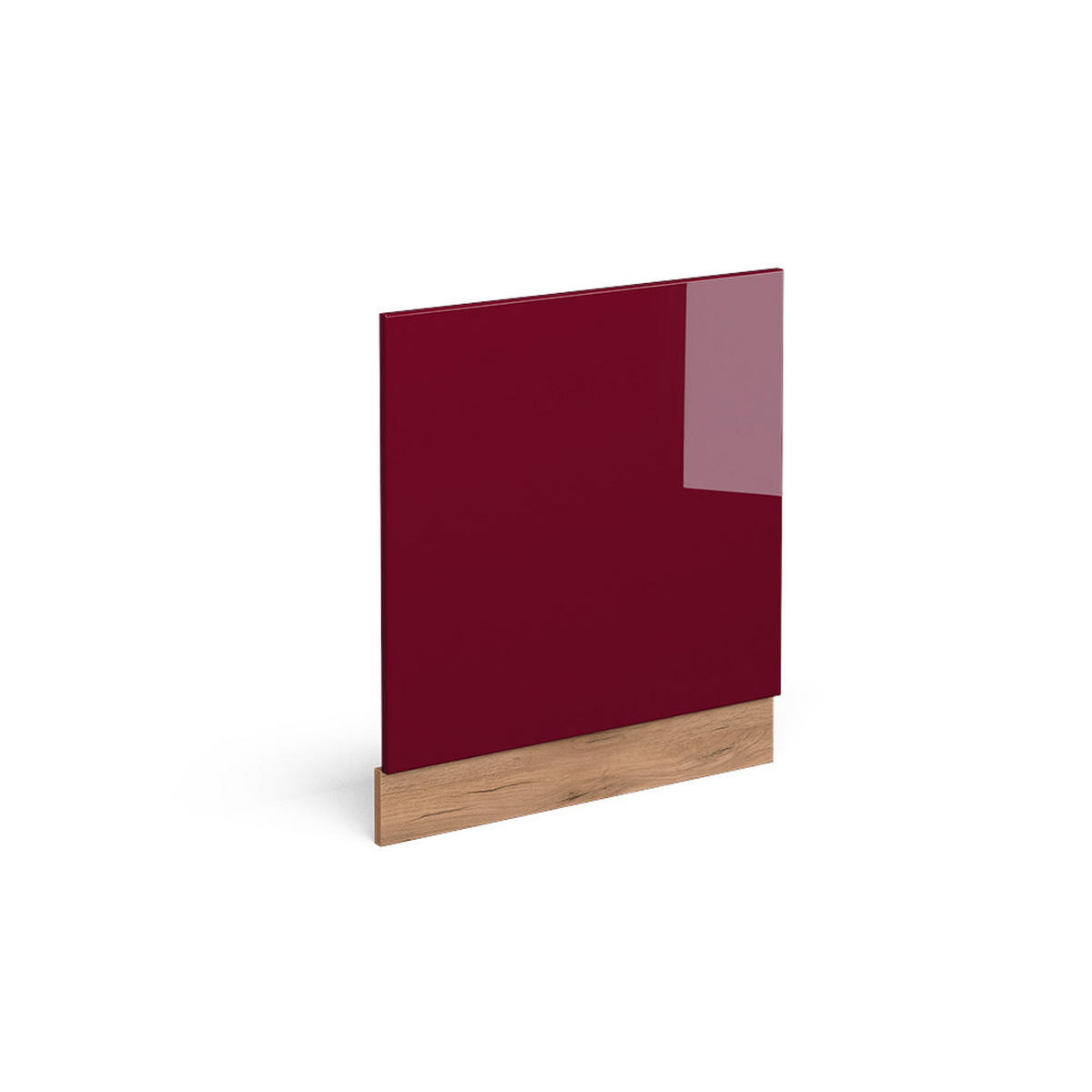 FRONTBLENDE R-Line Rot 60 cm ohne AP - Honigeiche/Eiche Wotan, Holzwerkstoff (60/57.2/1.6cm) - Vicco