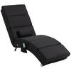 RELAXLIEGE mit 5 Massagemodi, Heizfunktion, Schwarz - Schwarz, Textil (168/84/56cm) - HOMCOM