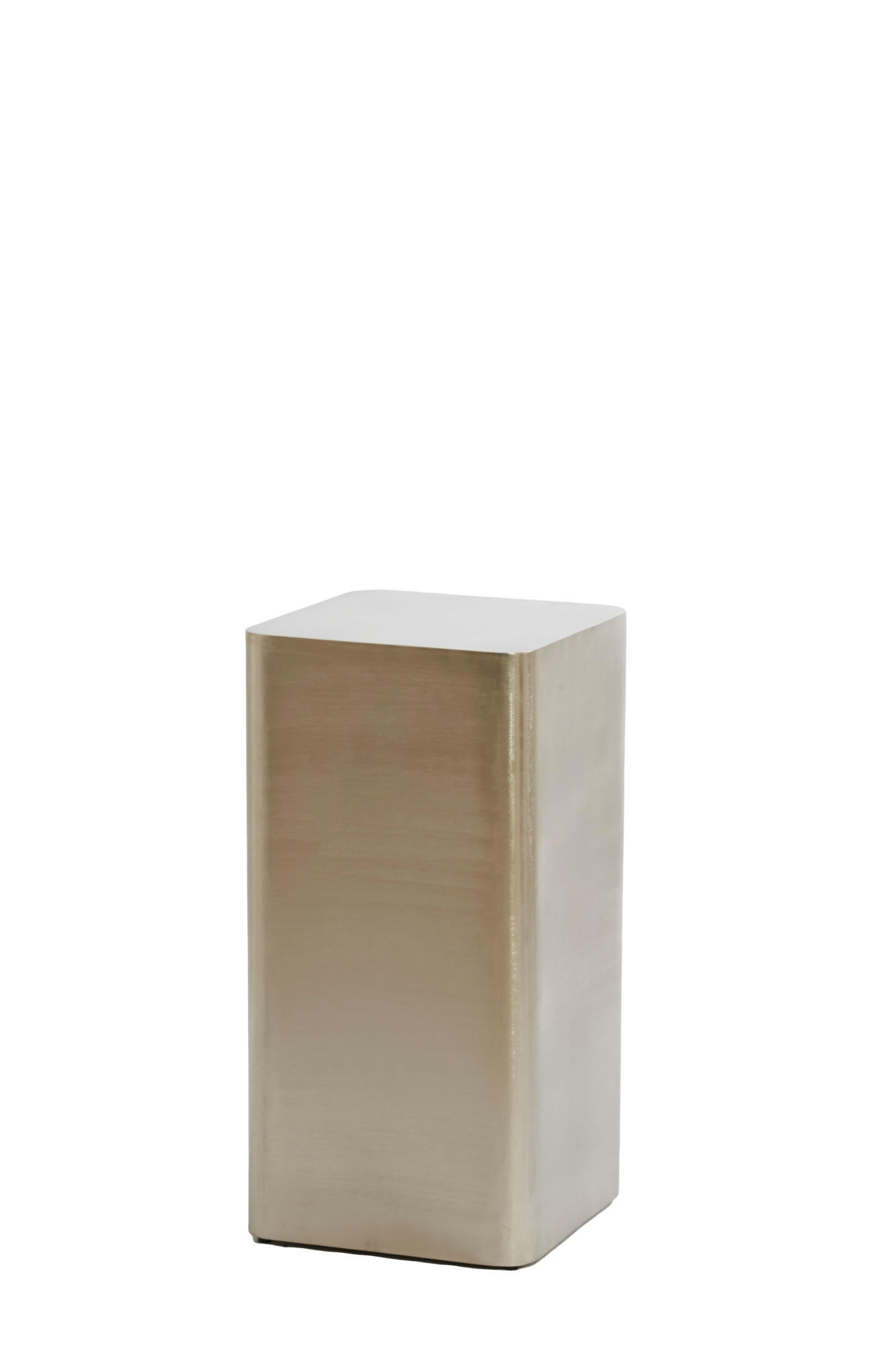 SÄULE Alurio Silber 30,5/30,5/60 cm - Silberfarben, Metall (30.5/30.5/60cm) - Light & Living