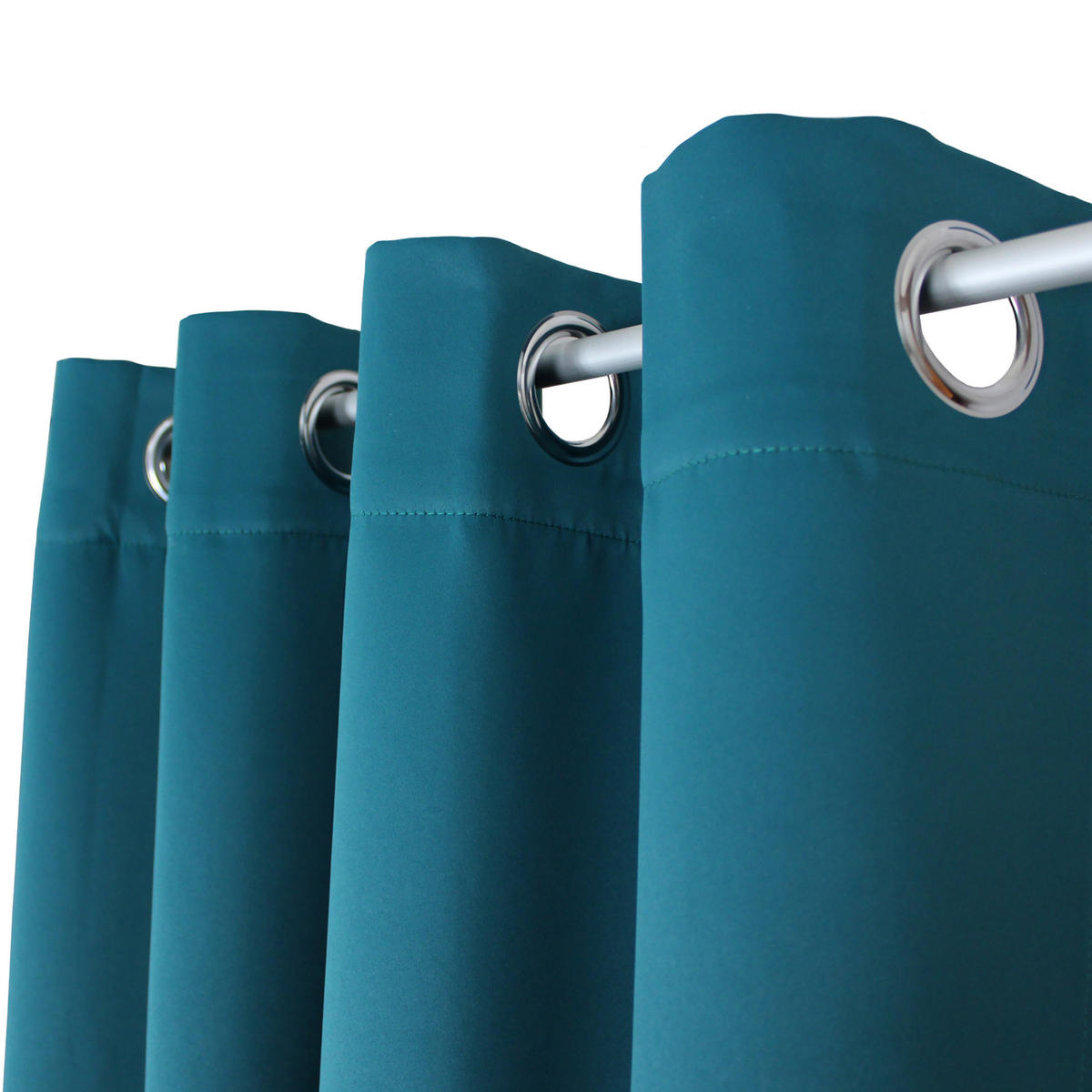 VERDUNKELUNGSVORHANG Ösen 140/145 cm Petrol - Petrol, Textil (140/145cm) - TiborTex