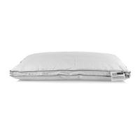 KOPFKISSEN Damast 48/74 cm, Super-Mikrofaser - Weiß, Textil (48/74cm) - Homescapes