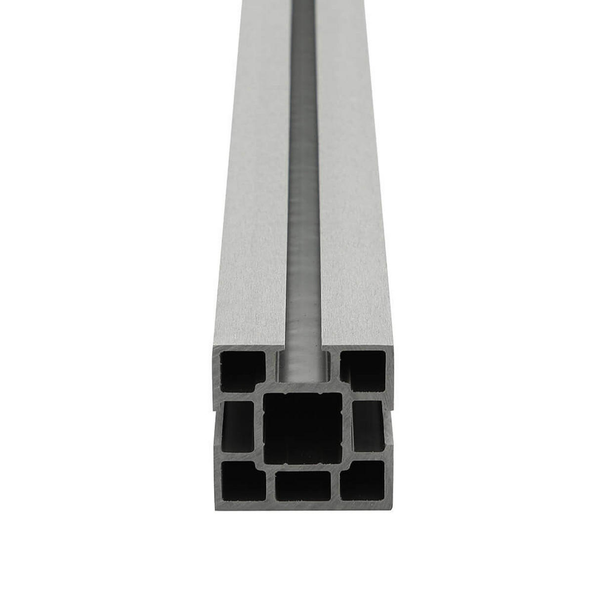 WPC SICHTSCHUTZZAUN CALLADO - 1 x Pfosten - Anthrazit, Kunststoff (10/185cm) - Home Deluxe