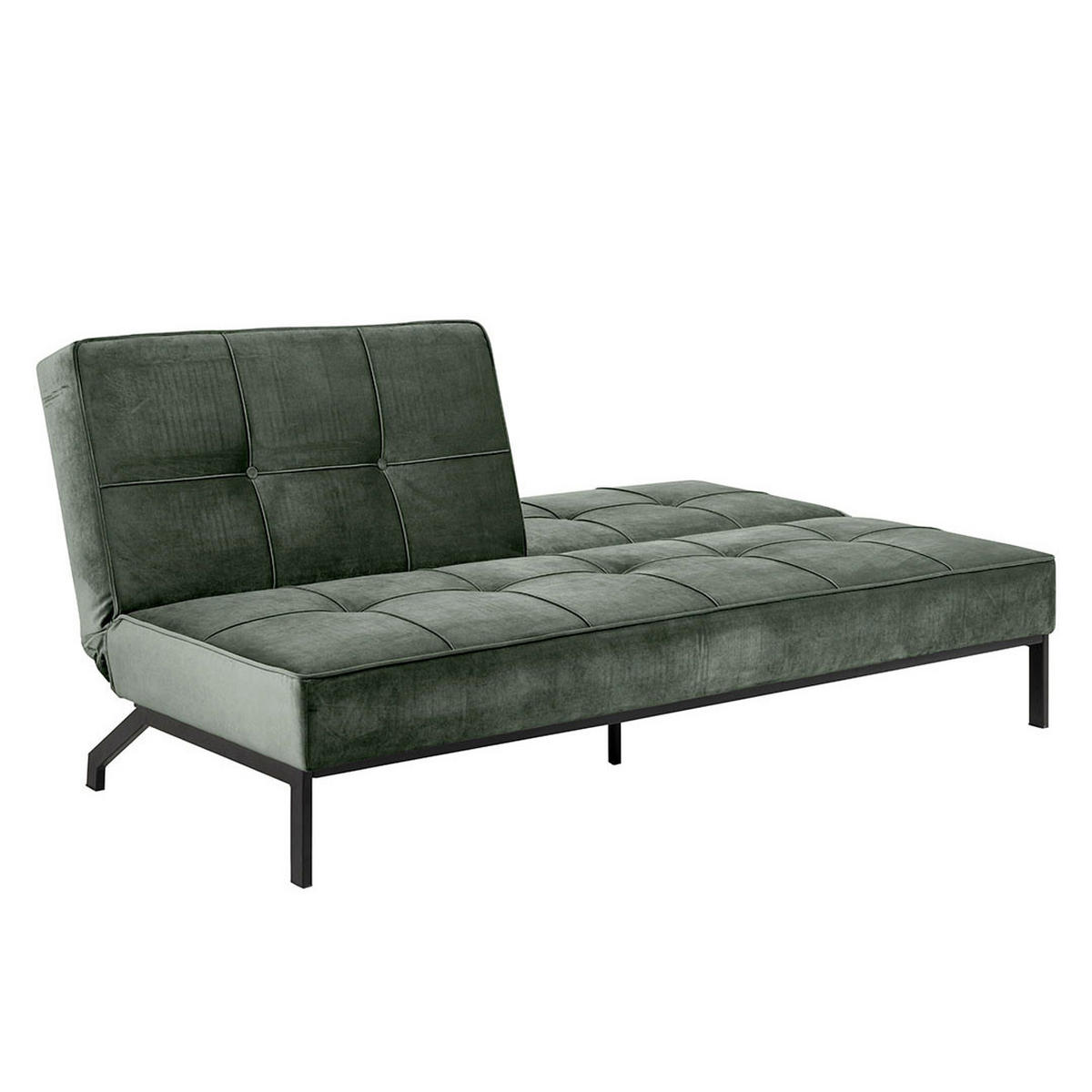 BÄDDSOFFA Peyton för 2 personer 198 x 95 x 87 cm – grön - Grön, Träbaserade material/Textil (198/87/95cm) - ebuy24