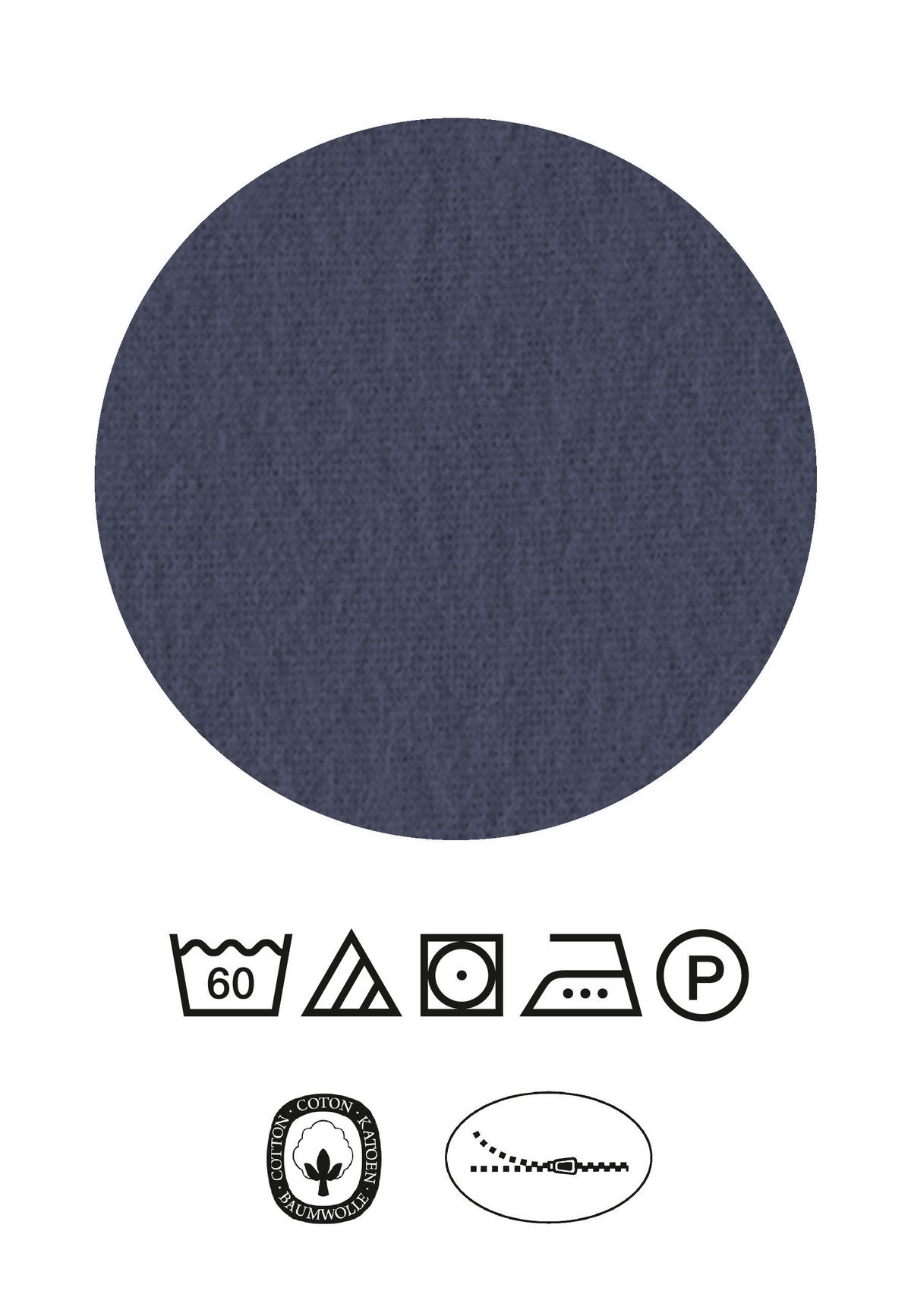 BETTWÄSCHE-GARNITUR Biber Querstreifen marine, 135x200 cm + 80x80 cm - Dunkelblau, Textil (135/200cm) - Daniel Hechter