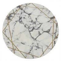 KURZFLORTEPPICH 120/120 cm Kraft 523 - Goldfarben, Textil (120/120cm) - Paco Home