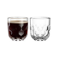 KAFFEEGLÄSER (1) Gocce transparent 220 ml 2er Set - Transparent, Glas (7.6/8.5/7.6cm) - Leonardo Living