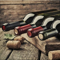 GLASBILD 30x30 cm Küche Wein - Braun, Glas (30/30cm) - artissimo