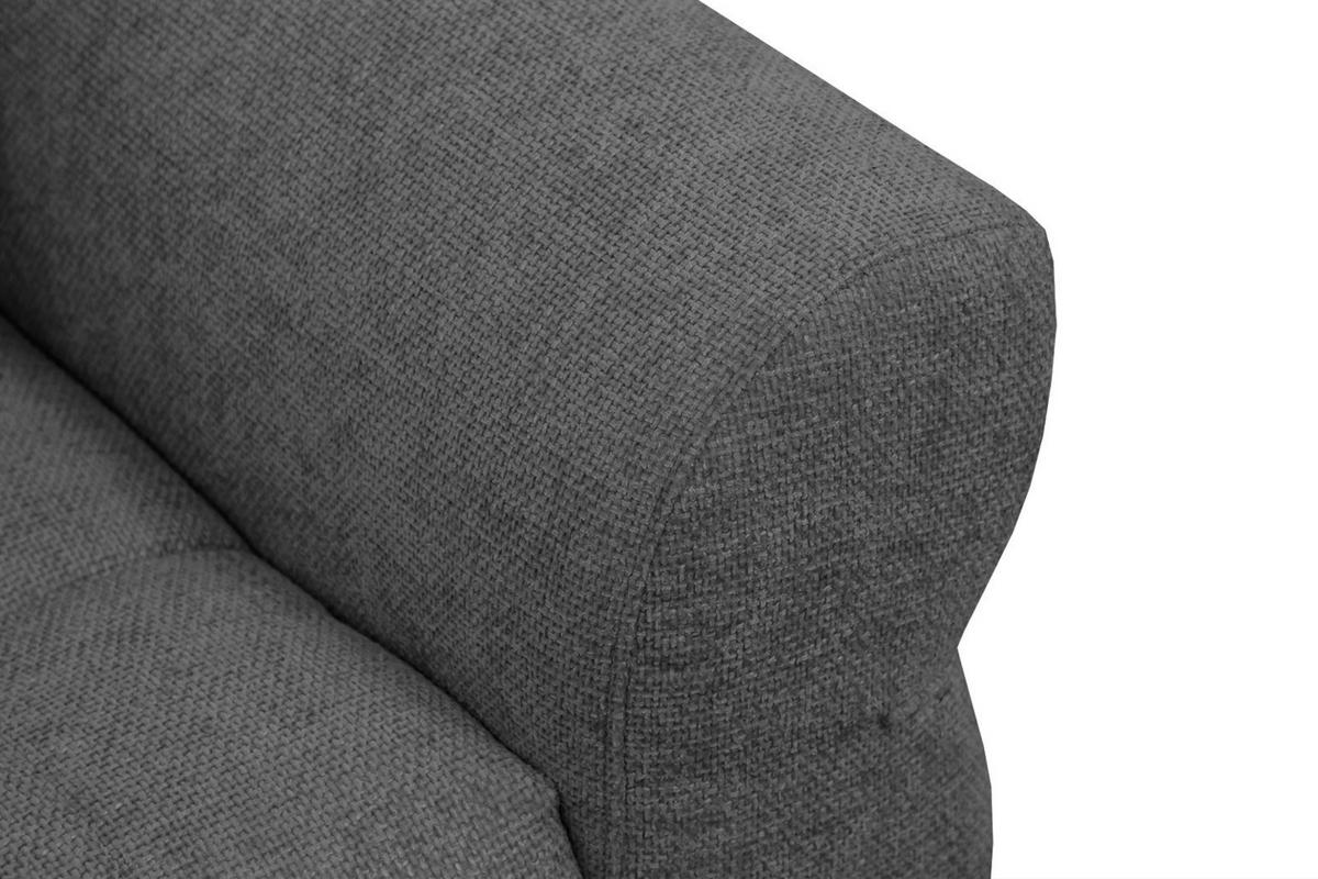 SOFA SALVINI 2-Sitzer, dunkelgrau - Dunkelgrau/Schwarz, Holzwerkstoff/Textil (176/88/99cm) - Courtois Laville
