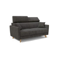 SCHLAFSOFA Francy - Anthrazit, Metall (200/92/97cm) - Divani.store