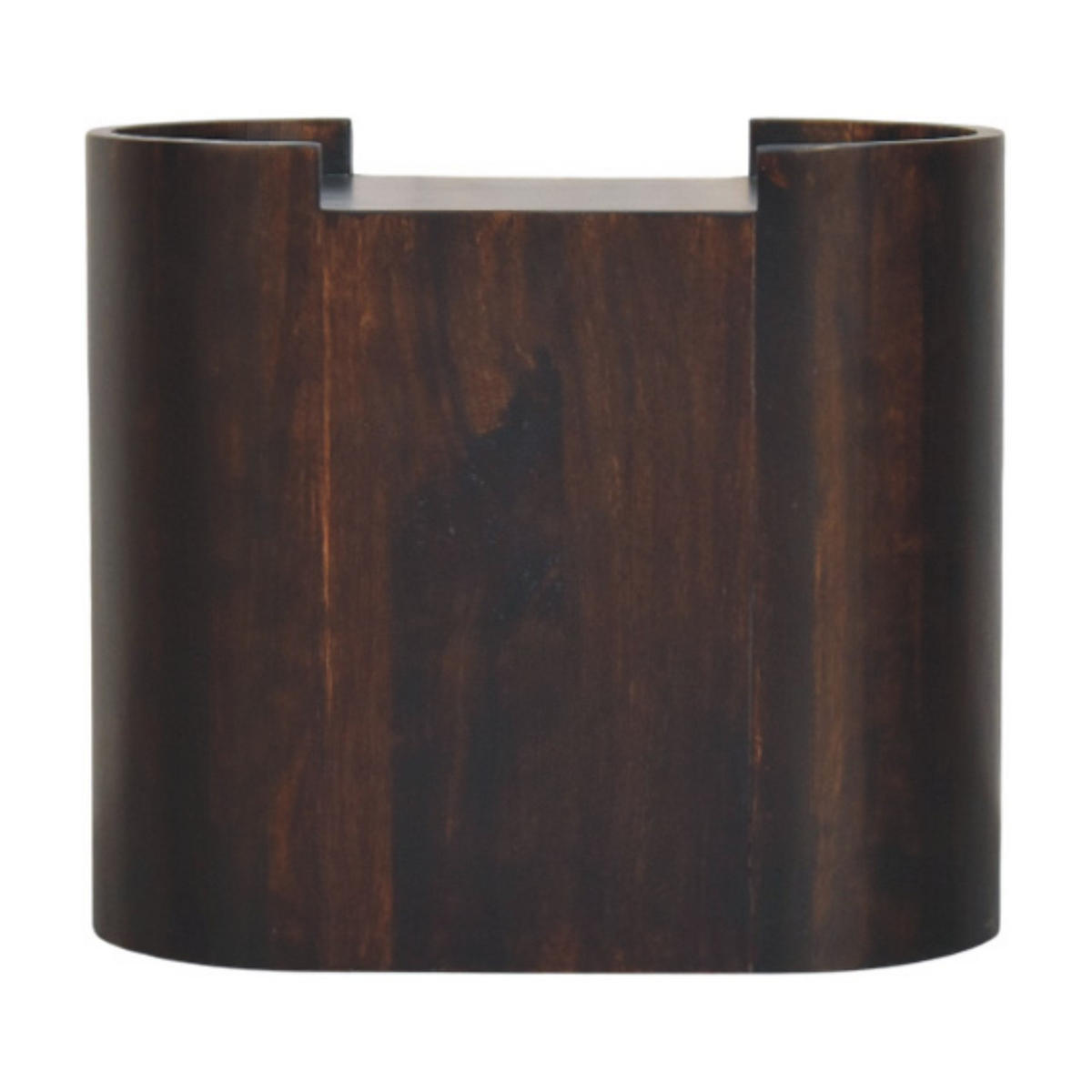 NACHTTISCH mit Samt-Mokka-Finish, 2 Schubladen, dunkelbraun - Goldfarben/Braun, Holz/Metall (55/49/30cm) - Artisan Furniture