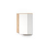 BADSCHRANK Marano Sonoma/Weiß 42.4 x 75 cm mit Tür und offenen Fächern - Weiß/Sonoma Eiche, Holzwerkstoff (42.4/75/42.4cm) - Livinity®