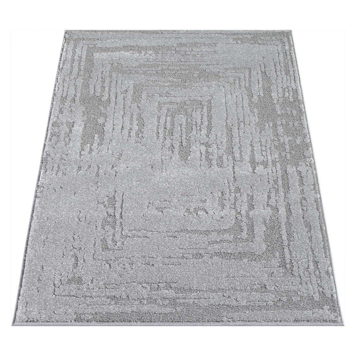 KURZFLOR-TEPPICH Flair 171 Grau 80x150 cm - Grau, Textil (80/150cm) - carpet city