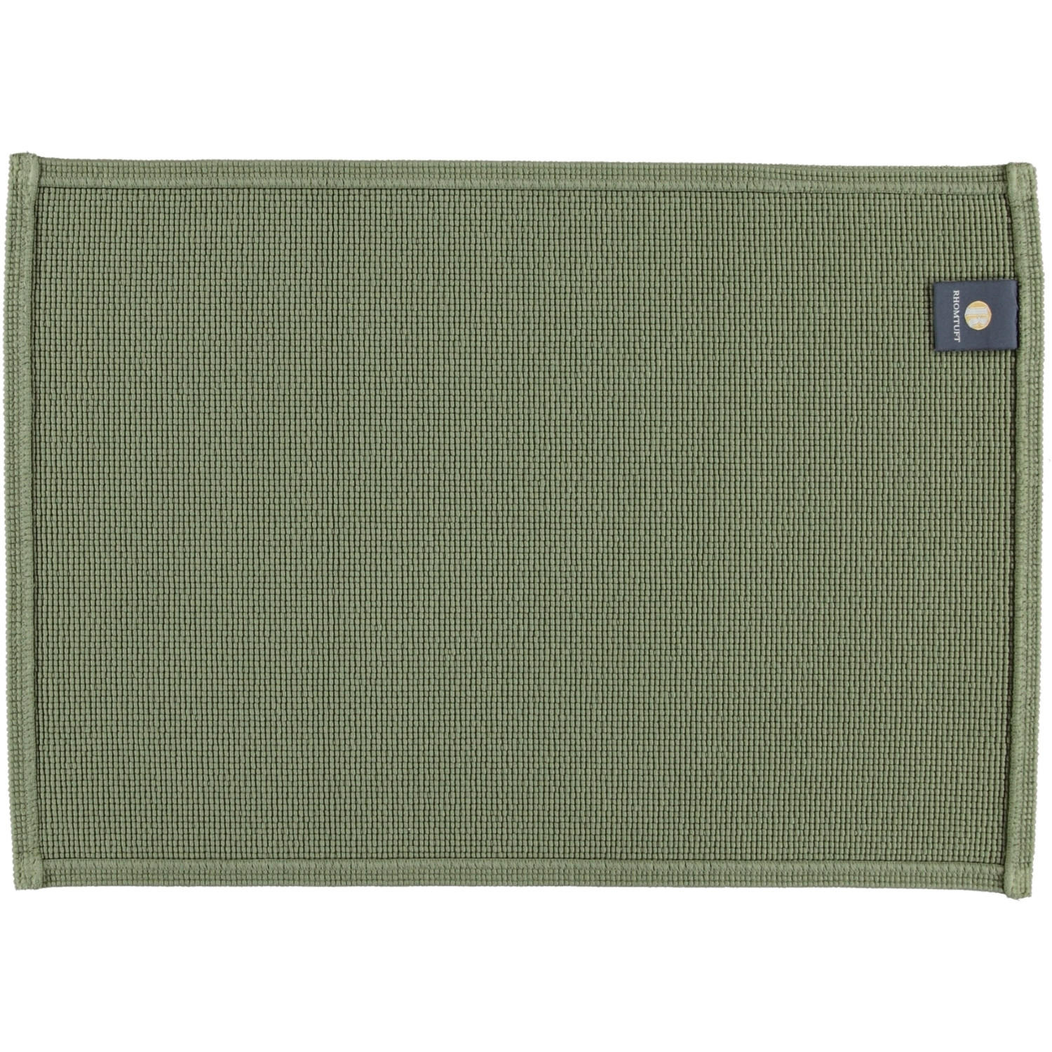 BADEMATTEN PLAIN OLIVE - 404 - Olivgrün, Textil (50/70cm) - Rhomtuft