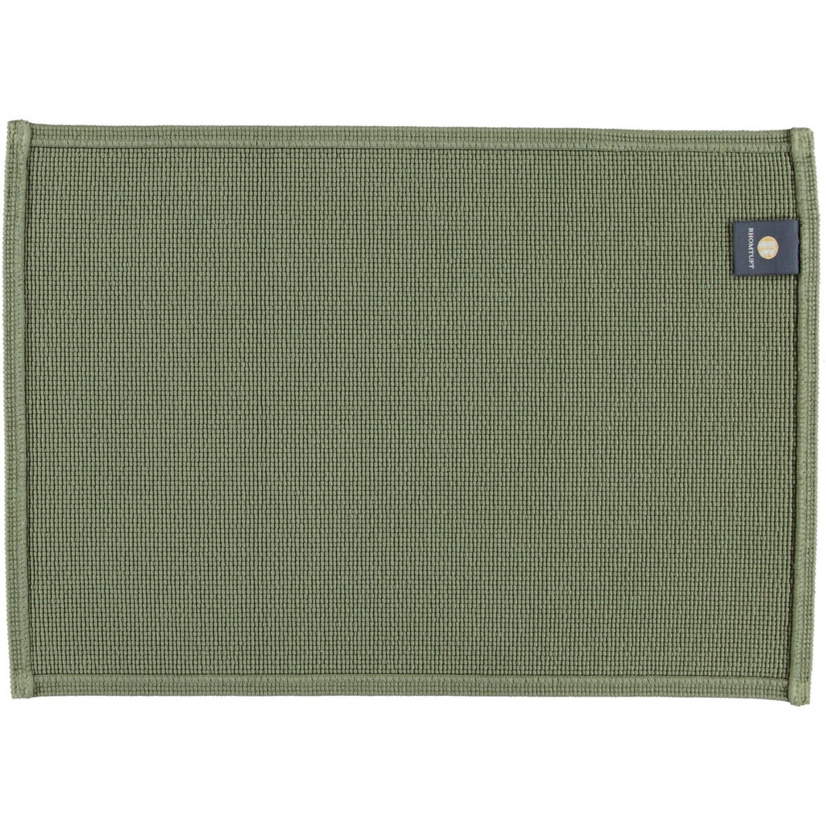 BADEMATTEN PLAIN OLIVE - 404 - Olivgrün, Textil (50/70cm) - Rhomtuft