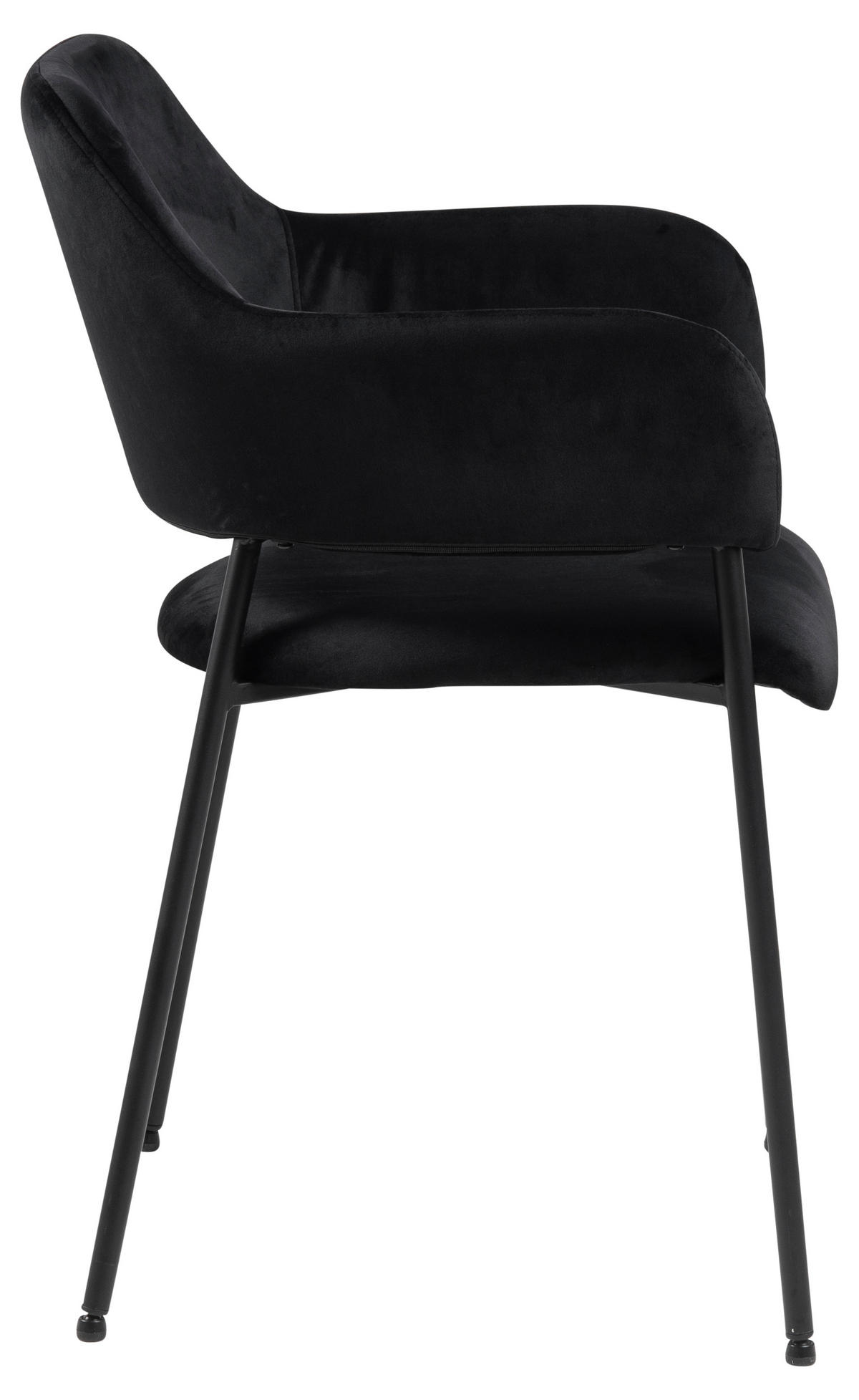 ARMLEHNSTUHL 2er-Set schwarz - Schwarz, Holzwerkstoff (54/82/55cm) - ebuy24