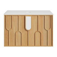 WASCHBECKENUNTERSCHRANK - 75 cm x 50 cm - holz - naturfarben hell Merkan - Naturfarben, Holz (75/49/50cm) - Vente-Unique