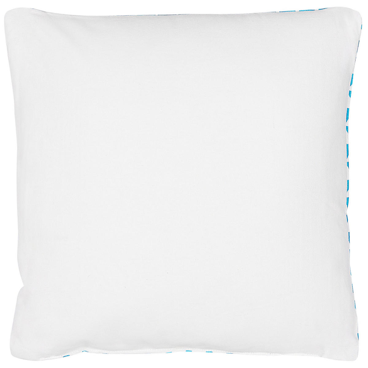 DEKOKISSEN Blau 40/40 cm Radzkot - Blau, Naturmaterialien/Textil (40/40cm) - Beliani
