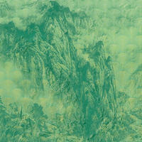 FOTOTAPETE Berglandschaft 400 x 280 cm - Grün, Papier (400/280cm) - Sanders & Sanders