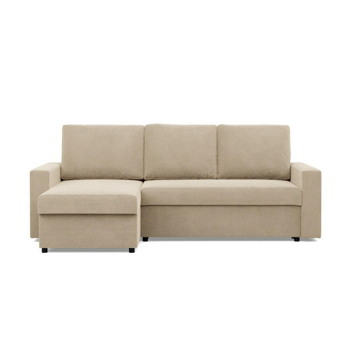 ECKSOFA Neo mit gerader Armlehnen beige - Beige, Textil (231/140cm) - SIMKAM Furniture