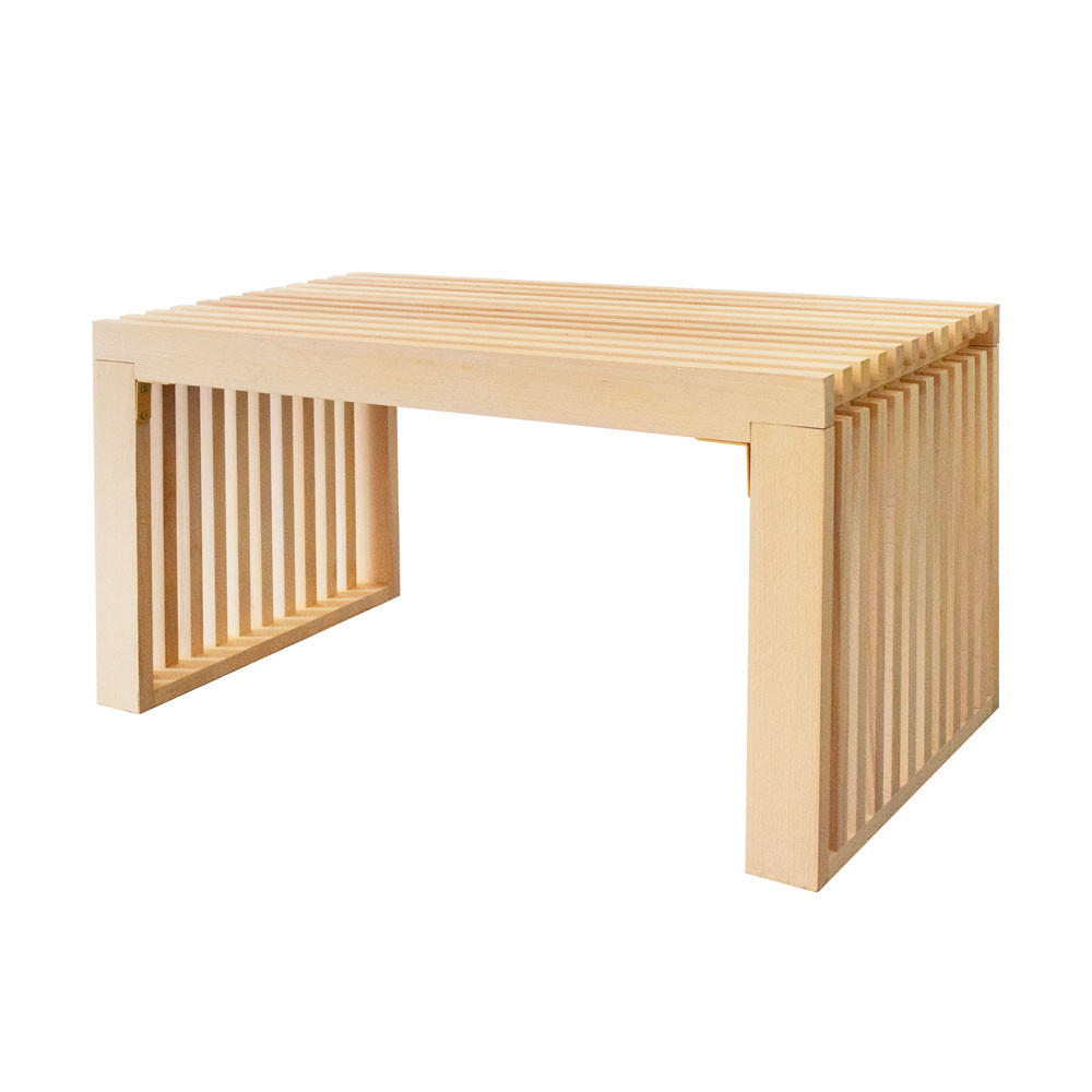 SITZBANK LORA - Natur, 78 cm - Naturfarben, Holz (78/42/40cm) - Home Deluxe