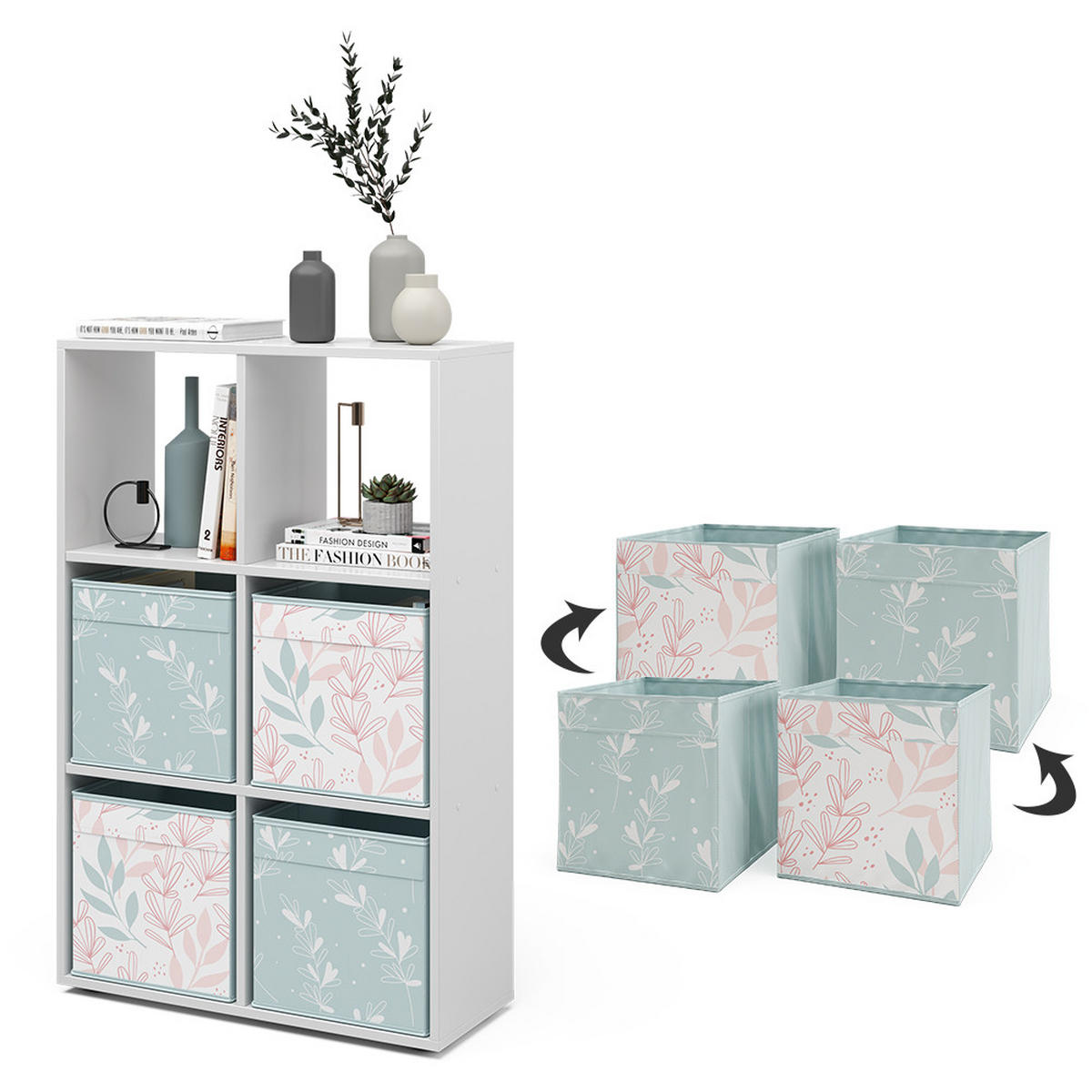 DĚLICÍ STĚNA Bílá - bílá, kompozitní dřevo (72/107.8/29cm) - Vicco