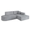 ECKSOFA Ottomane Rechts IREA-L1-v4 - 233x165x72,5 cm Grau - Grau, Holzwerkstoff/Textil (233/165cm) - ALTDECOR