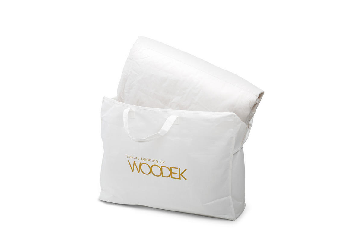 LUXURIÖSE BETTDECKE - Ganzjahresdecke, DAUNEN - Weiß, Textil (200/200cm) - WOODEK