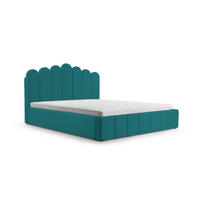 POLSTERBETT Bett 03 - 180x200 - Peacook - Türkis, Holz/Textil (180/200cm) - Möblo