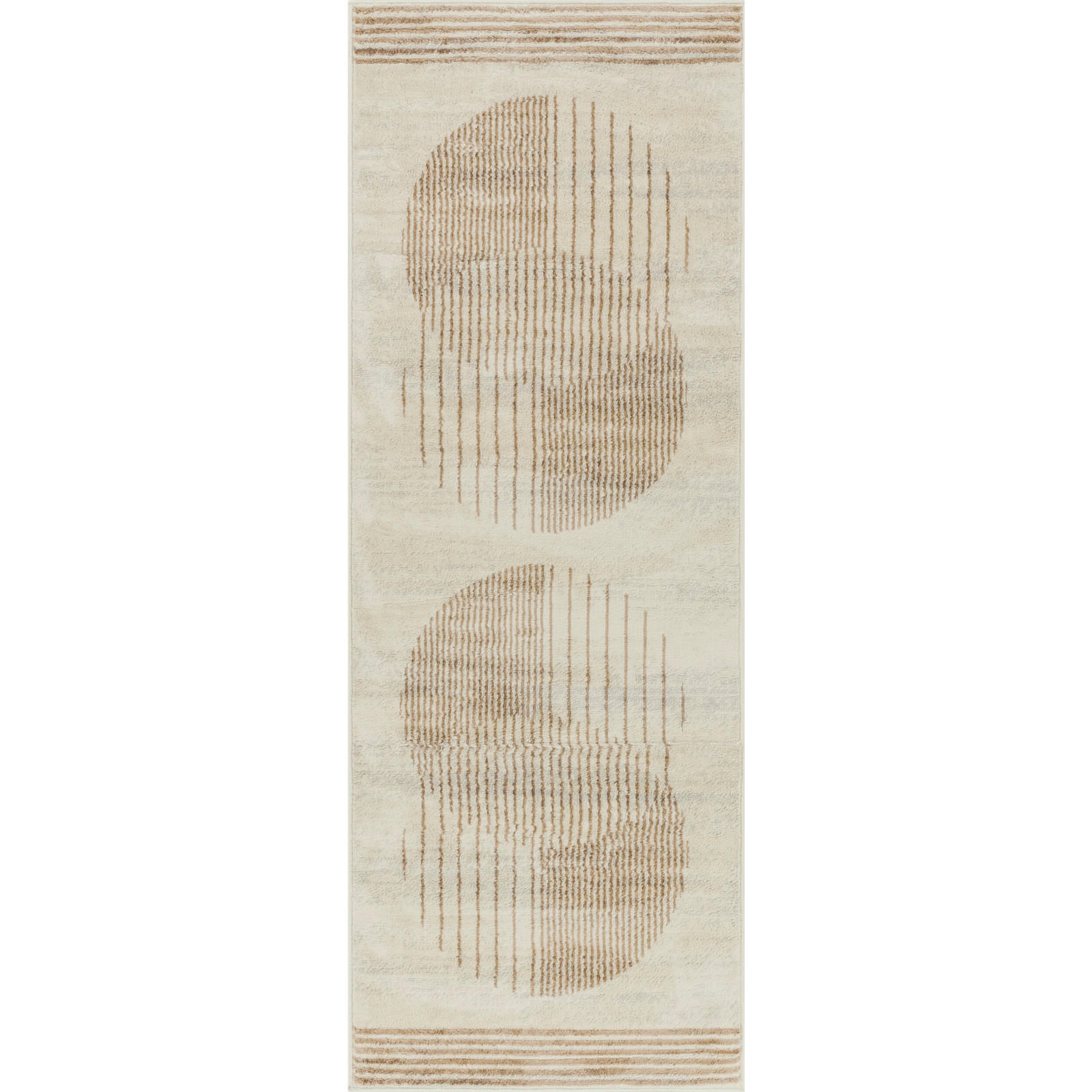 Livabliss Kurzflorteppich Hellbraun 80x220 cm