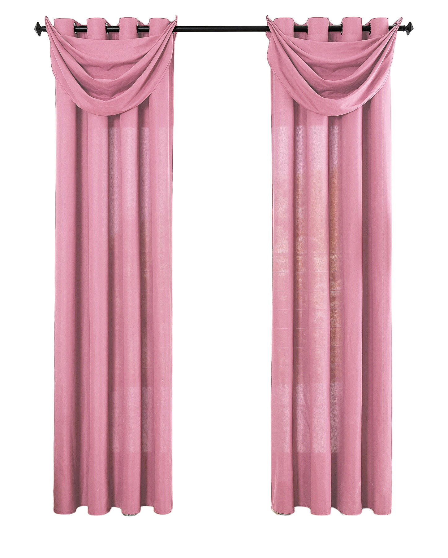 Gardinenbox Vorhang Pink 140x175 cm