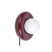 WANDLAMPE Cadiz Ring - Rot - Rot, Stein (19/17/19cm) - Leitmotiv