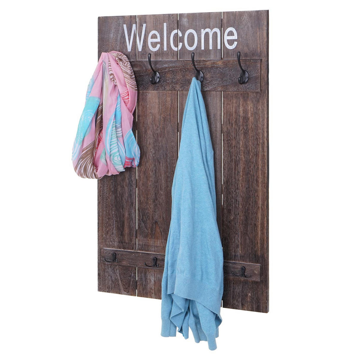 WANDGARDEROBE WELCOME SHABBY Braun - Braun, Holz (60/90/8cm) - MCW