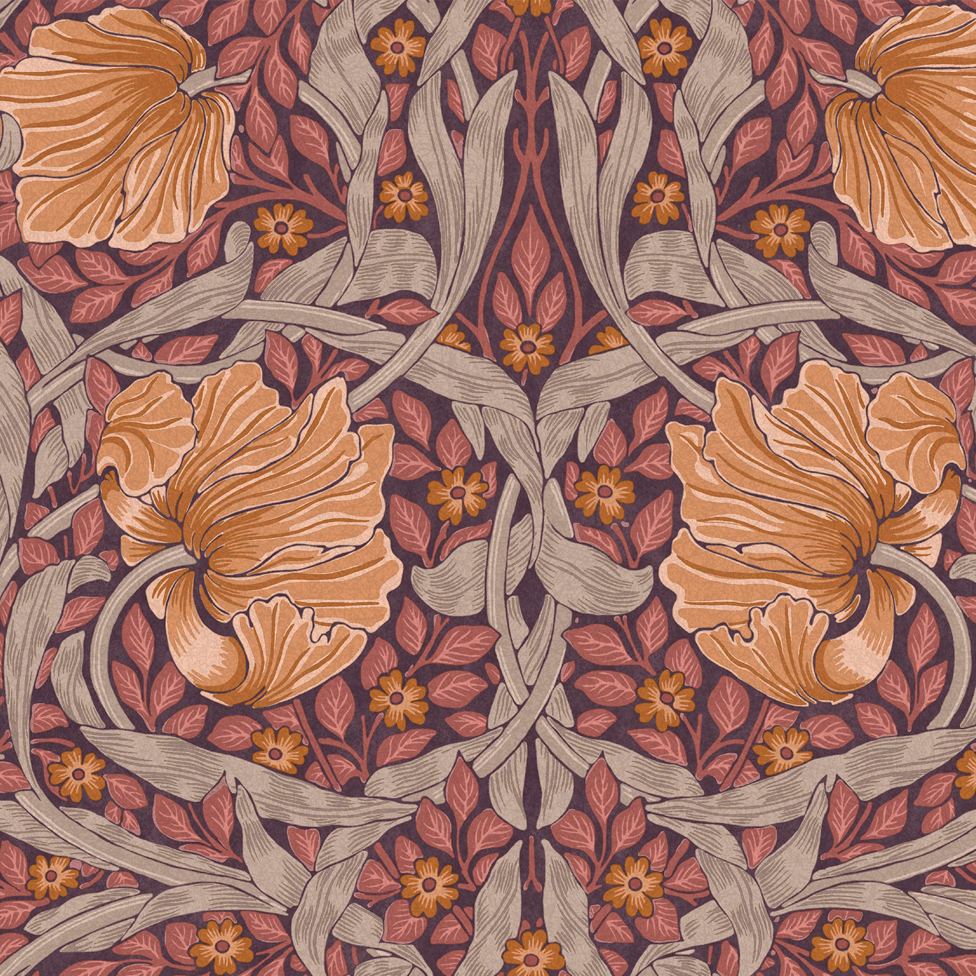VLIESTAPETE Pimpernel Pflaume - Lila, Papier/Kunststoff (52/1000cm) - Graham & Brown