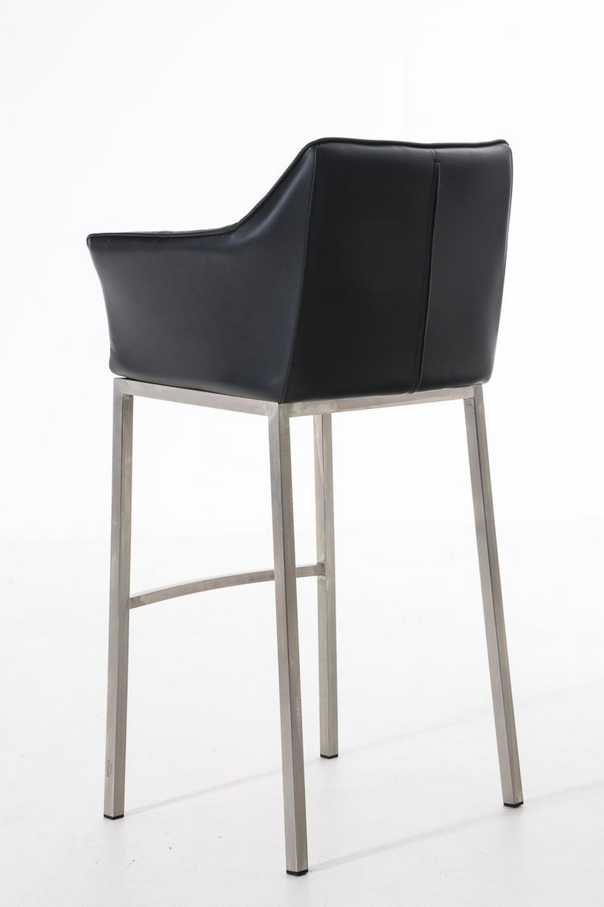 BARHOCKER Damaso 110x64x48 cm schwarz - Schwarz, Leder (64/110/48cm) - furnicato