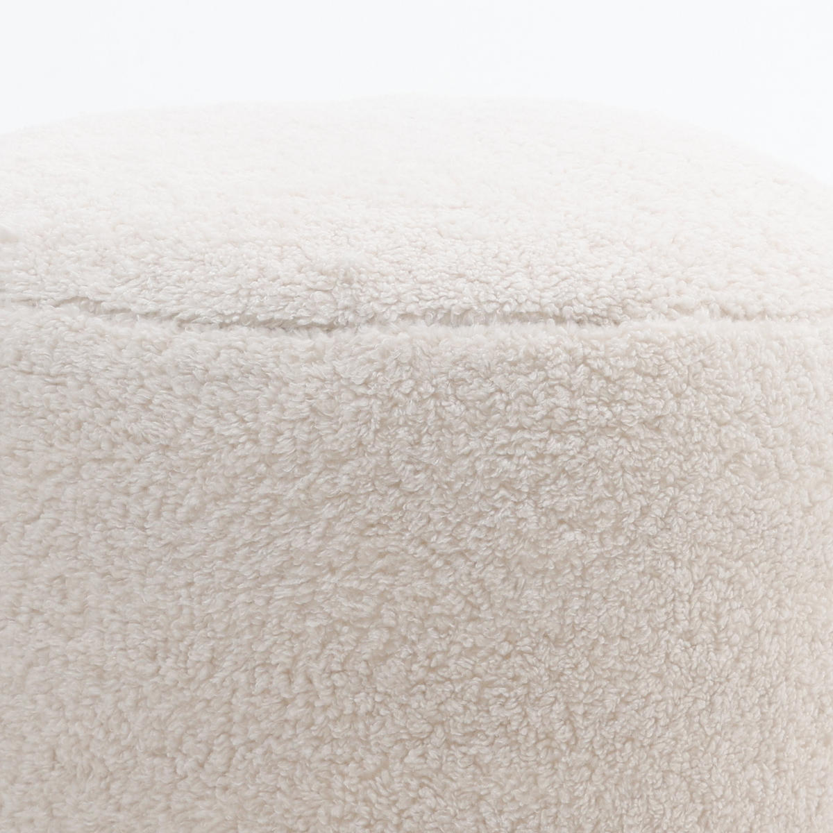 SITZPOUF Borg Natural - Beige, Textil (55/35/55cm)