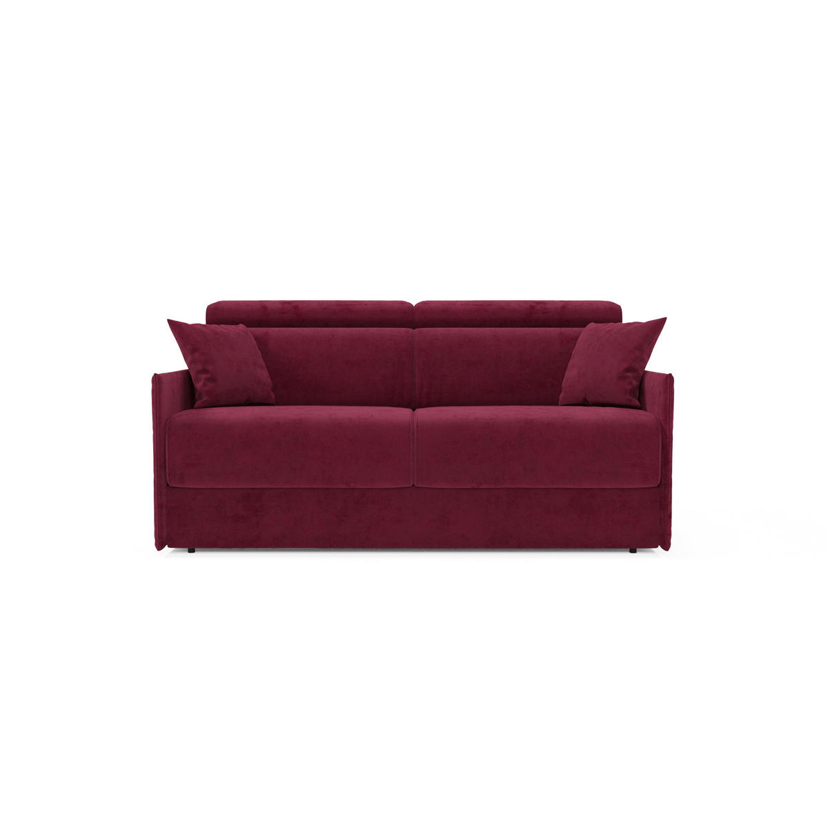 LINEARSOFA Miryam - Bordeaux, Metall (149/83/98cm) - Divani.store