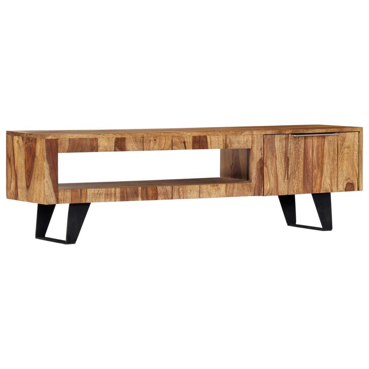 TV-SCHRANK 140/30/40 Cm Massivholz Akazie - Braun, Holz (40/140/30cm) - vidaXL