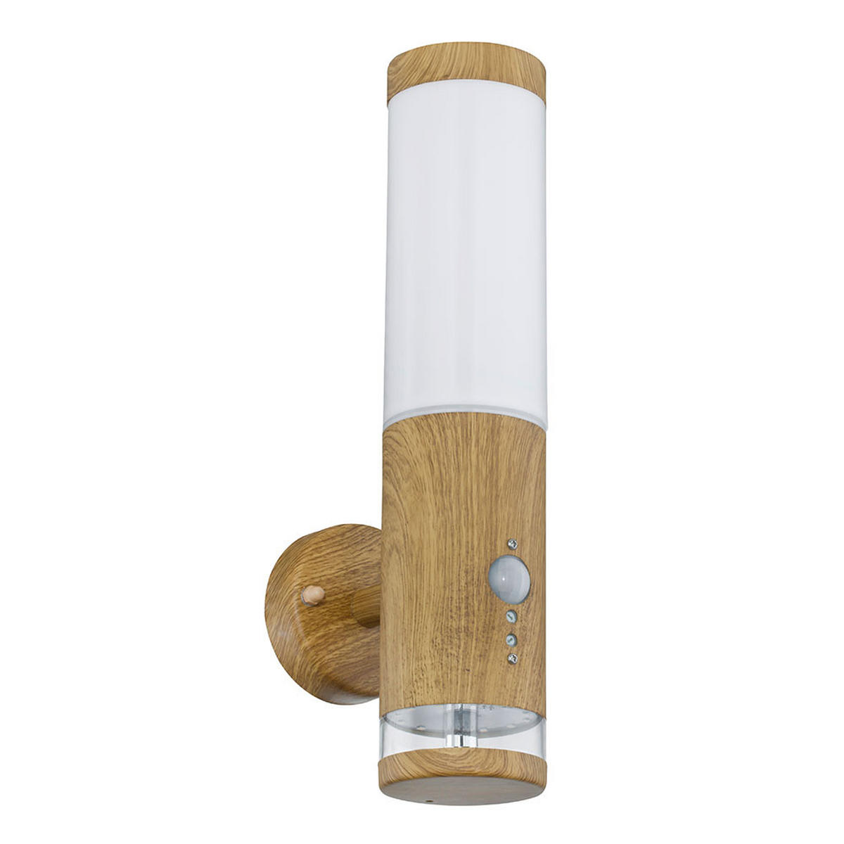 LED WANDLEUCHTE Holz-Optik Braun - Braun, Metall (14.2/8.5/35cm) - Globo Lighting