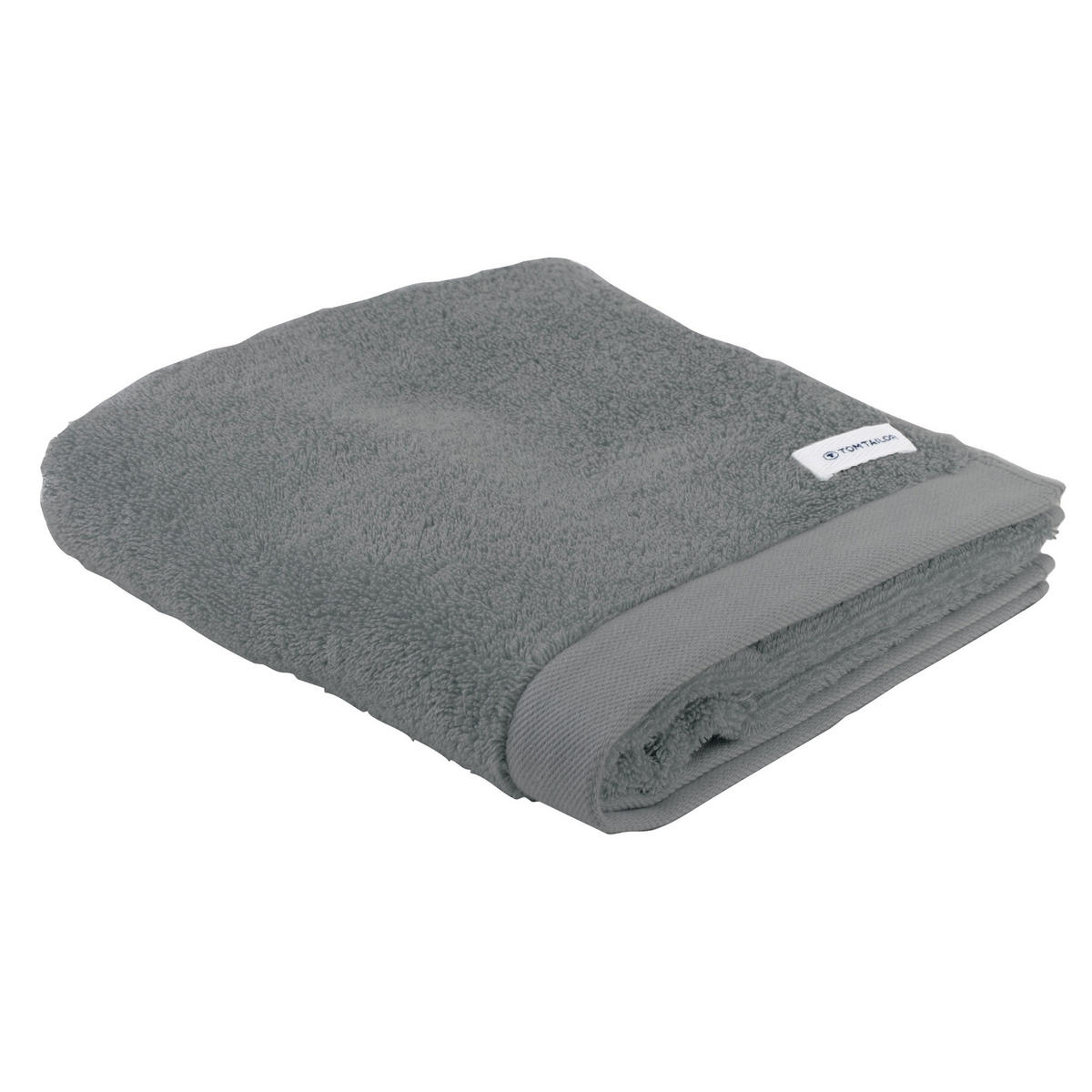 HANDTUCH-SET Color Bath, 12-tlg. Grau 100% Baumwolle - Grau, Naturmaterialien (60/120cm) - Tom Tailor