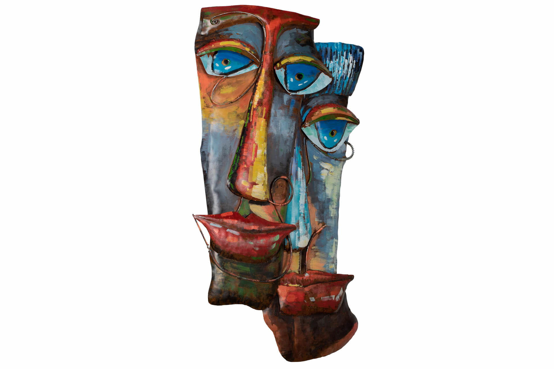 METALLBILD Bunt 100/61 cm - Multicolor, Metall (3.2/61cm) - KUNSTLOFT