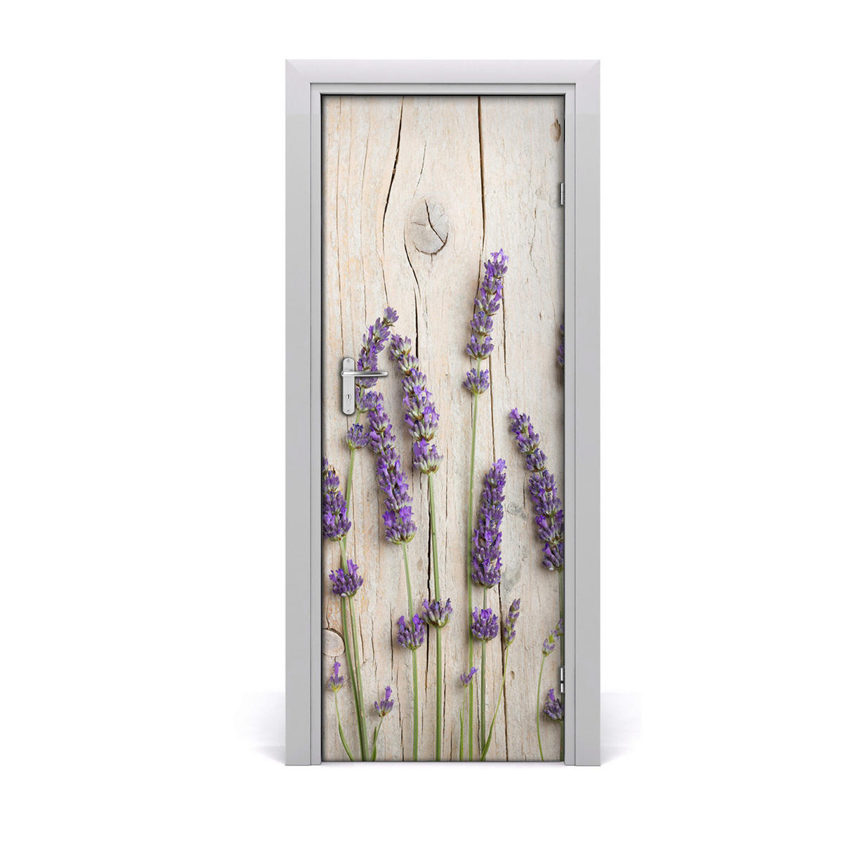 TÜRAUFKLEBER 75x205 cm Dekorativ für Türen - Lila, Kunststoff (75/205/0.01cm) - TULUP